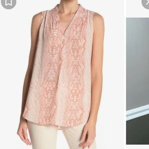 Adrianna Papell  phyton print blouse, career wear, proffesional wear